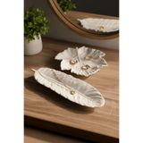 CYMZ HOME Where Heart Meets Handmade 2'li Yaprak Set, Yaprak Dekoratif Tabak, Takı Organizeri, Sunumluk - CYMZHOME
