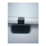 CYS ETİKET Cys 1639 (l) Büküm Pvc Siyah Yaz-sil Fiyat Etiketi Tahta,cam,metal Raflara Uygundur 6x10cm.10 Ad.