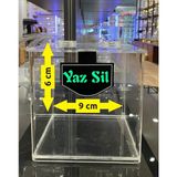 Cys Etiket CYS-1640-U Pvc Yaz Sil Pleksi ,cam Kutu,sütlük Rafları,metal Raf Fiyat Etiketi 6X9CM 10'lu Paket - 18S-Siyah