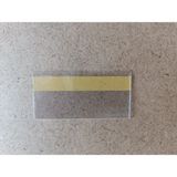 Cys Etiket CYS 4080 Yapışkanlı Şeffaf Reyon Raf Etiketi 4 x 8 cm 040 Micron 100'lü Paket - Şeffaaf