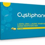 Cystiphane L-Sistin Çinko L-Arjinin Vitamin B6 İçeren 60 Tablet