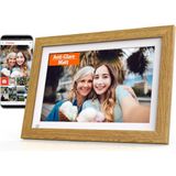Cytem Dijital Fotoğraf Çerçevesi 10,1 Inç, Wlan ve Frameo'lu, Parlama Önleyici Mat, 32 GB Bellek, Hareket Sensörü, USB Bellek + Sd Kart Için, Otomatik Görüntü Genişletme, IPS Dokunmatik Ekran 1280X800 - Ahşap