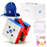 CYYSFIVQZ GAN 356 M Manyetik Hız Küpü, 3x3x3 Pürüzsüz ve Hızlı Sihirli Küp Çıkartmasız, Çocuklar, Çocuklar, Yetişkinler, Paskalya Sepeti Doldurucular için Bulmaca Küp Oyuncak Hediyesi
