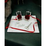 Cyz Home Grace Beyaz Nişan Tepsi - Gümüş