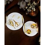 Cyzhome Commitment Gold Polyester Nişan Tepsisi Çok Renkli