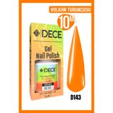 d dece Dece Kalıcı Oje UV LED D143 (TURUNCU SERİSİ) 10ml