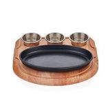 D.demir Oval Fajita 23*14cm + Sosluklu Nihale