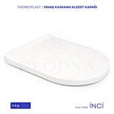 D-Form İnci Yavaş Kapanan Klozet Kapağı