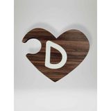 D Harfi (Sağ Parça) – Ahşap Puzzle Kalp Harf Magnet – Buzdolabı Süsü – İkili Uyumlu (kod:999)