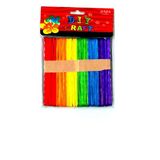 D.I.Y Craft Renkli Ince Dil Çubuğu 50'li