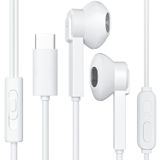D & K Exclusives USB C Kulaklıklar, Tip-C Kulaklıklar HiFi Stereo Mikrofonlu Kulaklıklar, Ses Kontrolü Samsung Galaxy Note 20/S22/S21/S20+Ultra/Plus, iPad Pro/Air4/mini6, Google Pixel 6/5/4/3/2 ile Uyumlu, Beyaz