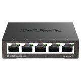 D-Link DGS-105 5 Port Layer2 Gigabit Switch (bağlantı başına 2000 Mbit/s’ye kadar veri aktarımı, kolay tak ve çalıştır kurulumu, enerji tasarruflu fonksiyonlar, fansız, metal gövde) 5 Ports Siyah DGS-105/E