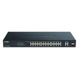 D-Link Dgs-1100-26Mpv2 26 Bağlantı Noktalı Gigabit Maksimum Poe Akıllı Anahtar (26 X 10/100/1000 Mbit/S, 24 Poe Bağlantı Noktası Ve 2 Birleşik Bağlantı Noktası Dahil, Fansız) Siyah