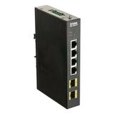 D-Link Dıs-100G-6S Ağ Anahtarıyla Yönetilen Gigabit Ethernet (10/100/1000) Siyah