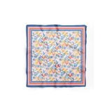 D scarf MAVİ ÇİÇEK DESENLİ KADIN FULAR