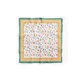 D scarf SU YEŞİLİ ÇİÇEK DESENLİ KADIN FULAR