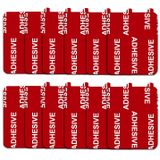 D.SKING 12 Adet 1,97 inç x 1,55 inç (40 x 50 mm) Çok Yüksek Bond Yapışkan Değiştirme, Çift Taraflı Pedler Gösterge Paneli Ön Cam Vantuz Telefon Tutucu Araba DVR Ev Vantuz GPS Navigasyon için Gule (Kırmızı)