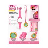 D-Sport Pop Kol Ve Çanta Aksesuarı Saat Seti Pembe Sarı