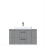 D10 Next Lavabo Dolabı Tezgah Üstü 2 Çekmeceli 100 Cm Gri Lake