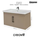 D20 100 Cm Kapaklı Lavabo Dolabı Dafne Lake