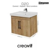 D20 65 Cm Kapaklı Lavabo Dolabı Everest Melamin