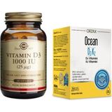 D3 Vitamini 1000 Iu 100 Kapsül + Ocean D3 K2 Vitamini Damla 20 ml - Aromasız