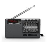 D368 Taşınabilir Transistör Radyo Küçük Fm/ammw/sw Mini Radyo Bluetooth USB Tf Pil Radyolu, Schwarz
