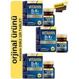 D3K2 120 Tablet 3'lü - 1000 Iu D3 Vitamini, 25 Mcg K2 Vitamini - Aromasız