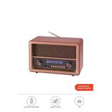 D56 Ahşap Nostaljik Uzaktan Kumandalı Bluetooth Hoparlör – Radyo, Usb/Tf, Tws, Şarjlı