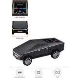 D68 Cybertruck Araba Tasarımlı Led Ekranli Radyolu Bluetooth Hoparlör 15w Güçlü Ses Rgb Led /tws/usb siyah
