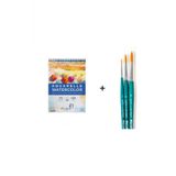 Da Vinci Set-5 Suluboya Fırça Seti ve Van Dyck Defter A5 300GR