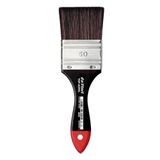 da Vinci Yağlı ve Akrilik Serisi 5040 Üst Akrilik Boya Fırçası, Düz Alacalı Kırmızı/Kahverengi Sentetik Plainwood Saplı, Boyut 50