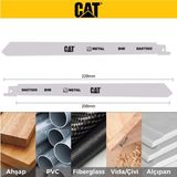DA07005 228MM 2 Parça Profesyonel Metal/çivili Ahşap Kesme Tilki Kuyruğu Testere Ucu - Altın