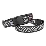 Daa Desenli Dokuma Köpek Boyun Tasması 1,5 Cm X 27-40 Cm Siyah