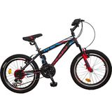 Daafu Sxc 150 20 Jant 21 Vites Shımano V-fren Ön Amortisörlü Bisiklet Özel Alaşım İthal Çelik Kadro MTB Bisiklet - Kırmızı - Siyah