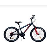 Daafu Sxc 150 20 Jant 21 Vites V-fren Ön Amortisörlü Bisiklet Özel Alaşım İthal Çelik Kadro MTB Bisiklet Kırmızı/sarı/turuncu/pembe - Siyah