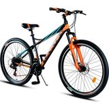 Daafu Sxc 400 29 jant 21 Vites Hidrolik disk Fren Ön Amortisörlü Dağ Bisikleti Özel Alaşım Kadro MTB 29 Jant Bisiklet - Siyah - Turuncu