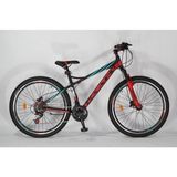 Daafu Sxc 400 29 Jant 21 Vites Mekanik Disk Fren Ön Amortisörlü Dağ Bisikleti Özel Alaşım Kadro MTB Bisiklet 29 Jant - Kırmızı - Siyah