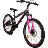 Daafu SXC150 24 Jant 21 Vites Shimano M-Disk Fren Ön Amortisörlü Siyah Pembe Dağ Bisikleti