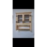 Dabanlıoğlu Mobilya Ahşap doğal Telli terek kahve köşesi 50x60