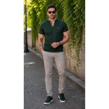 DABİS Erkek Slim Fit Polo Yaka Tişört V Yaka Model Yumuşak Dokulu Şık Günlük T-Shirt