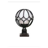 DabLighting 232LAMP Bahçe Set Üstü Aydınlatma - Gloplu Duvar Üstü Bahçe Aydınlatması Set Üstü Karpuz Lamba 38cm