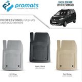 Dacia Dokker 2013 ve Sonrası Oto Paspas Profesyonel 4d (Bej)