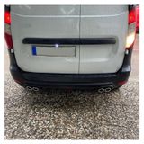 Dacia Dokker Uyumlu Body Kit Difüzör 4 Çıkış Yuvarlak Siyah Model 2