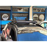 Dacia Duster 2014-2017 (Isme Özel Tavan Sepeti 100 x 120CM + Kilitli Profesyonel Ara Atkı) Seti - 0 - Siyah