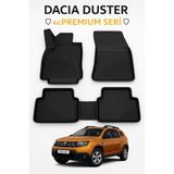 Dacia Duster 4x2 2023+ 3D Havuzlu Oto Paspas | Araca Özel Kauçuk – Kaymaz & Koku Yapmaz - Siyah