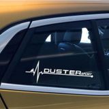 Dacia Duster Yan Cam Sticker Oto Kapı Aksesuar 20cmx7cm