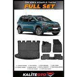 Dacia Jogger Bagaj Havuzu+4.5d Havuzlu Paspas Seti 2024 Model - Siyah