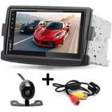 Dacia Lodgy Uyumlu 4X55 Wat Bluotoht USB Aux Mirrolink Double Teyp Çerçeve Kamerali