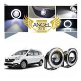 Dacia Lodgy Uyumlu, Universal Mercekli Led Angel Sis Farı, 76mm Beyaz Renk